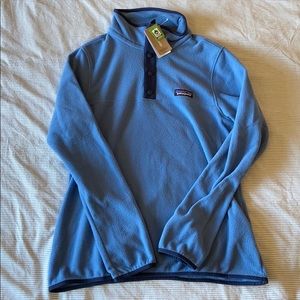 NWT Patagonia Women’s Micro D Snap-T Pullover Blue